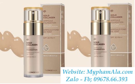 kem-nen-thefaceshop-gold-collagen-ampoule-foundation