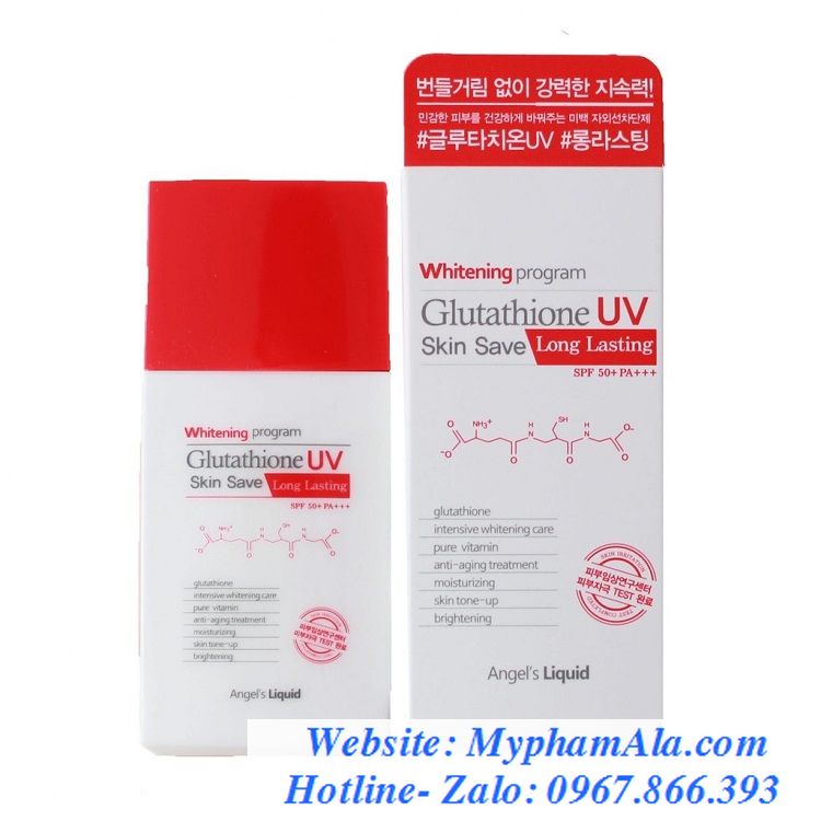 kem-chong-nang-angels-liquid-whitening-program-glutathione-uv-skin-save-long-lasting-spf50-pa