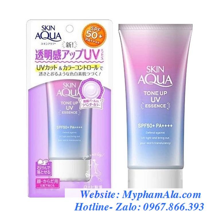 kem-chong-nang-skin-aqua-tone-up-uv-essence-lavender-nhat-ban