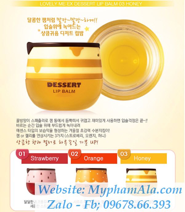 SON DƯỠNG MÔI LOVELY MEEX DESSERT LIP BALM THEFACESHOP