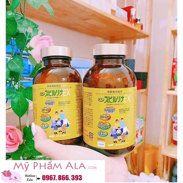 tao-xoan-vang-spirulina-ex-family-dic-nhat-ban