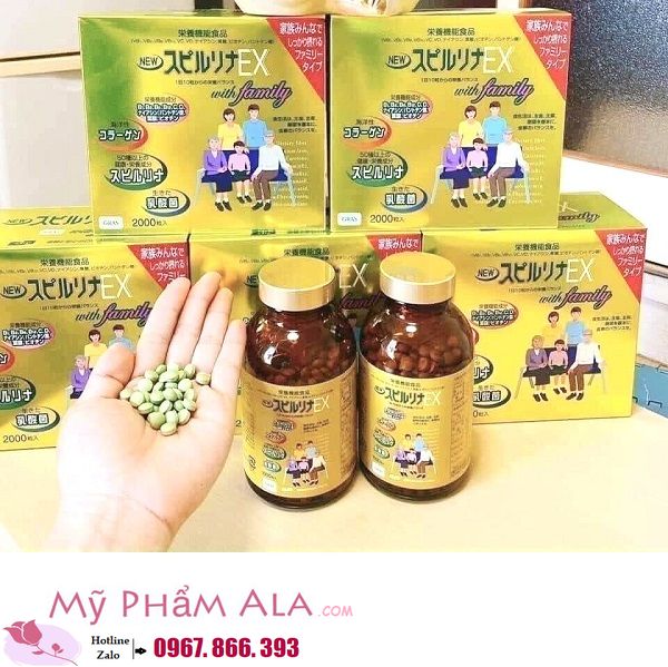 tao-xoan-vang-spirulina-ex-family-dic-nhat-ban