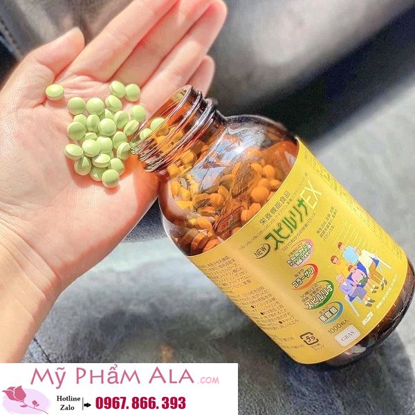 tao-xoan-vang-spirulina-ex-family-dic-nhat-ban