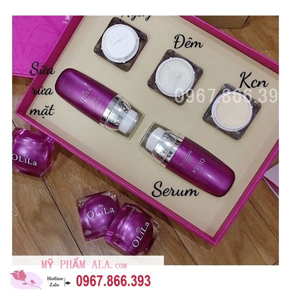bộ 5 món mỹ phẩm olila trị nám
