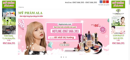 ảnh thông tin kho sỉ mỹ phẩm chính hãng